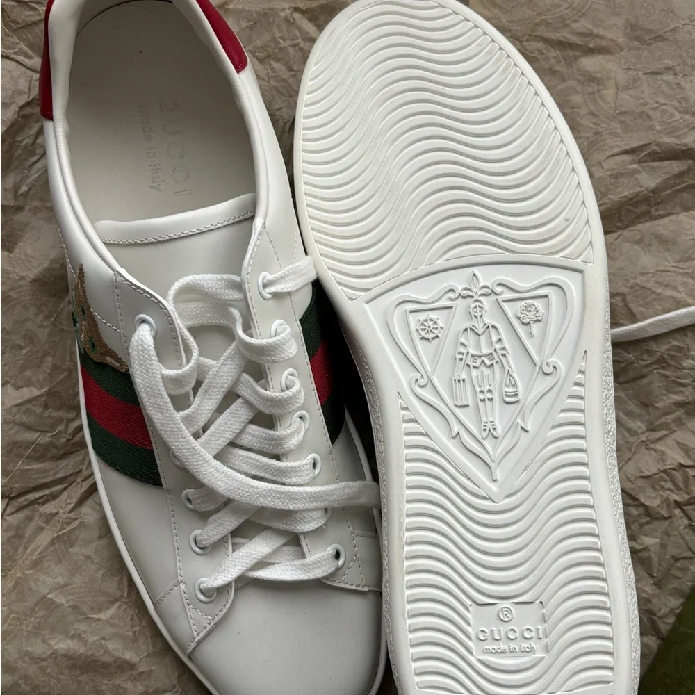 Gucci Ace Sneakers with Cat Embroidery